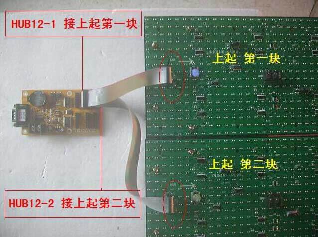洪海廣告led顯示屏之控制卡與單元板排線連接圖三 洪海廣告led顯示屏之控制卡與單元板排線連接圖三